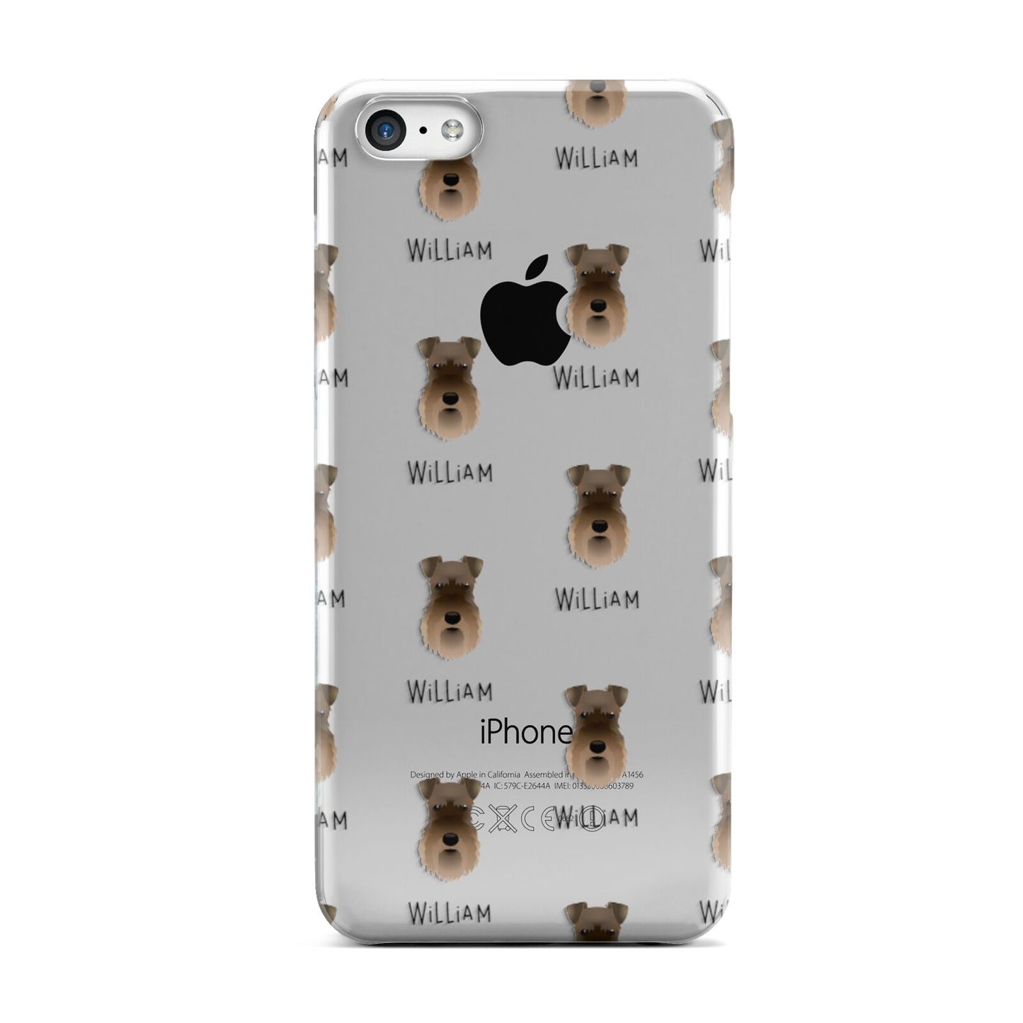 Schnauzer Icon with Name Apple iPhone 5c Case