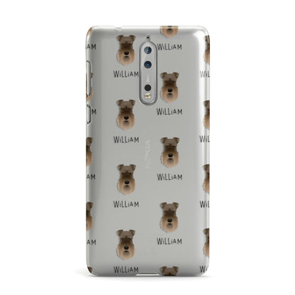 Schnauzer Icon with Name Nokia Case