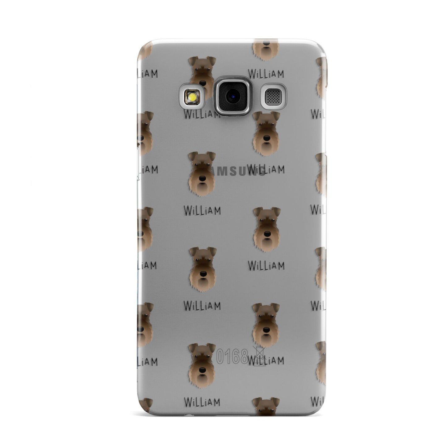 Schnauzer Icon with Name Samsung Galaxy A3 Case