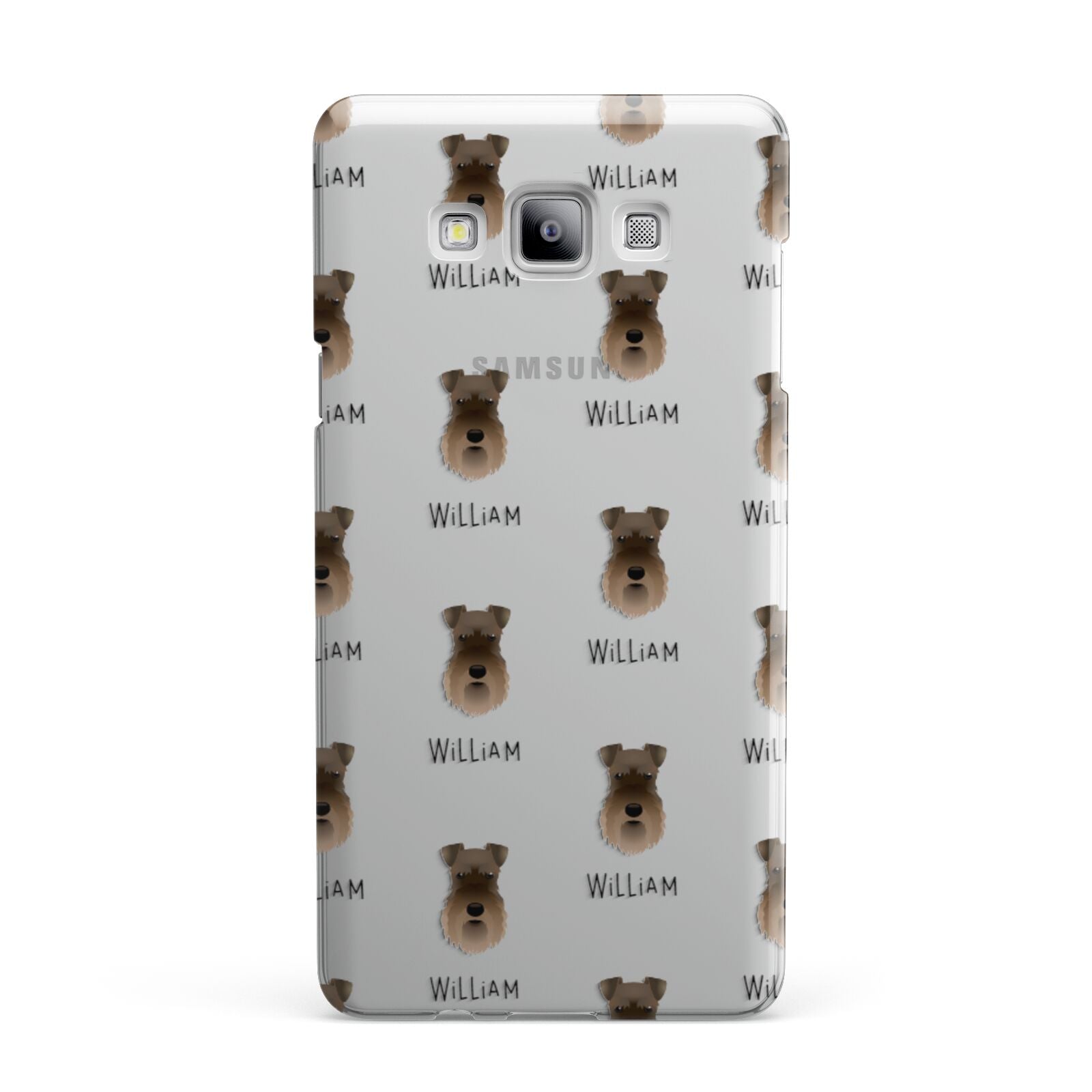 Schnauzer Icon with Name Samsung Galaxy A7 2015 Case