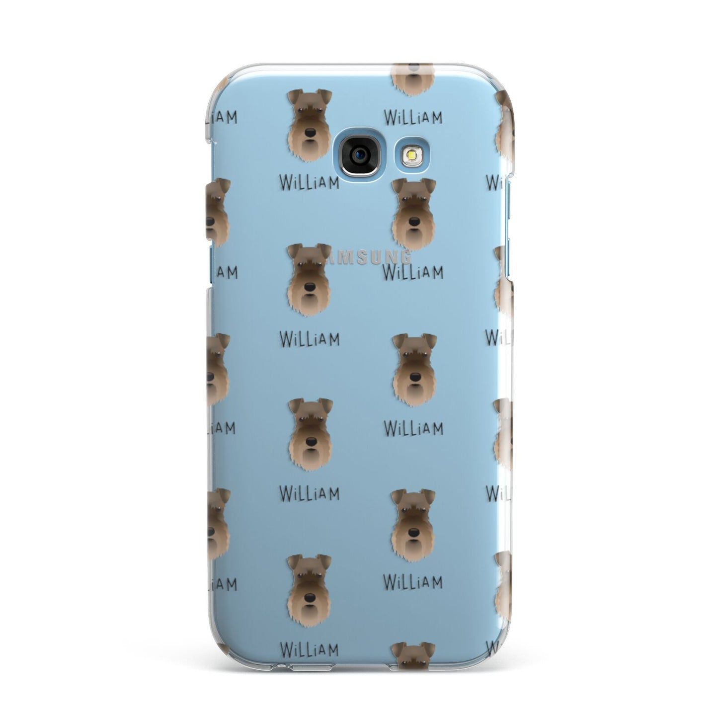 Schnauzer Icon with Name Samsung Galaxy A7 2017 Case