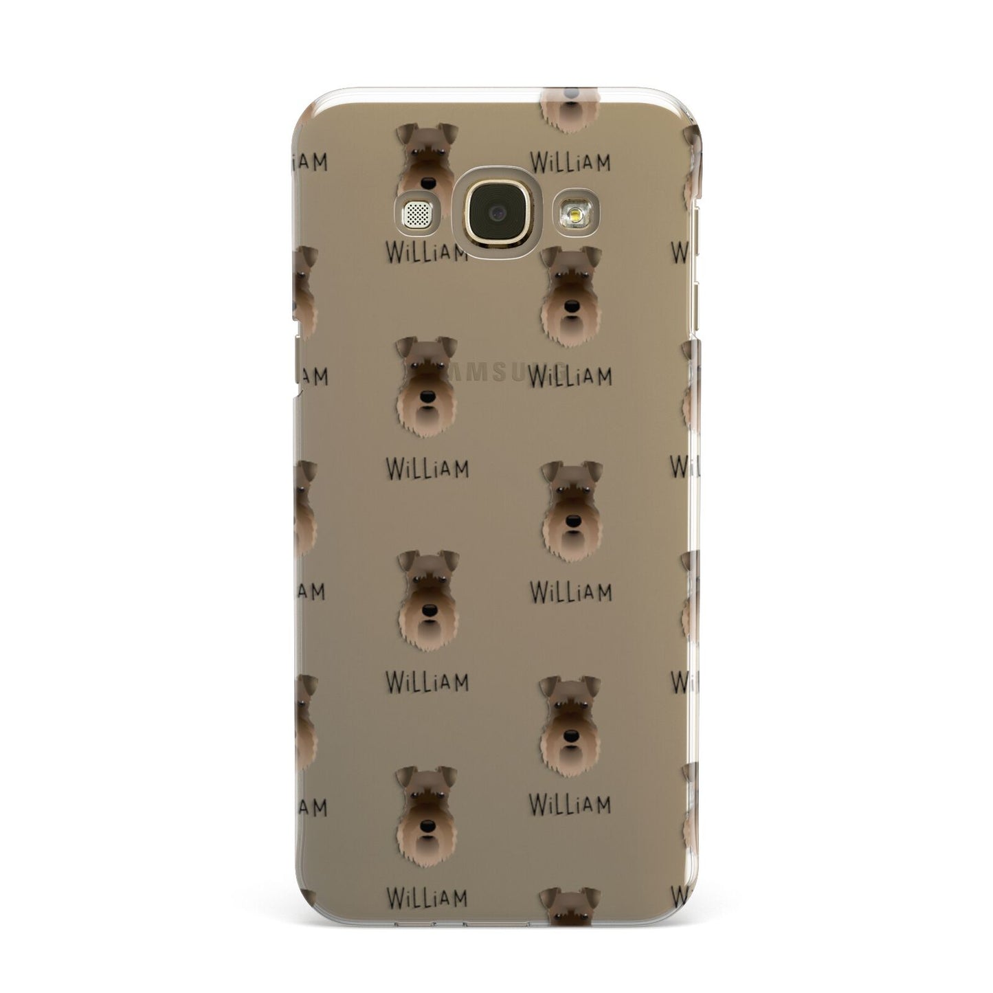 Schnauzer Icon with Name Samsung Galaxy A8 Case