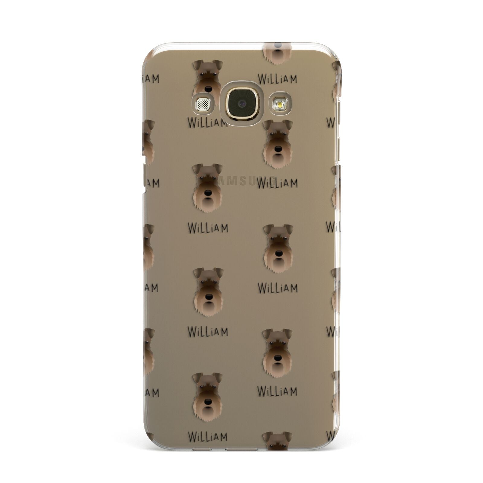 Schnauzer Icon with Name Samsung Galaxy A8 Case