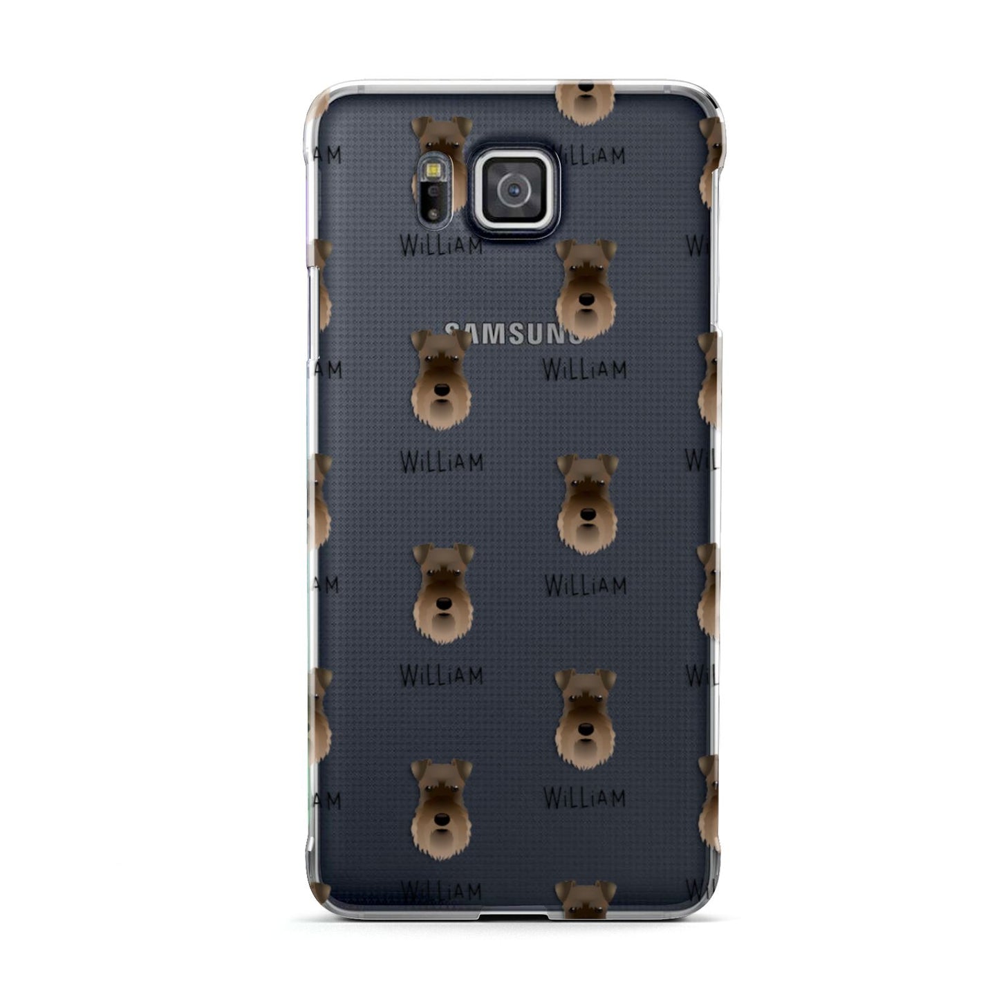 Schnauzer Icon with Name Samsung Galaxy Alpha Case