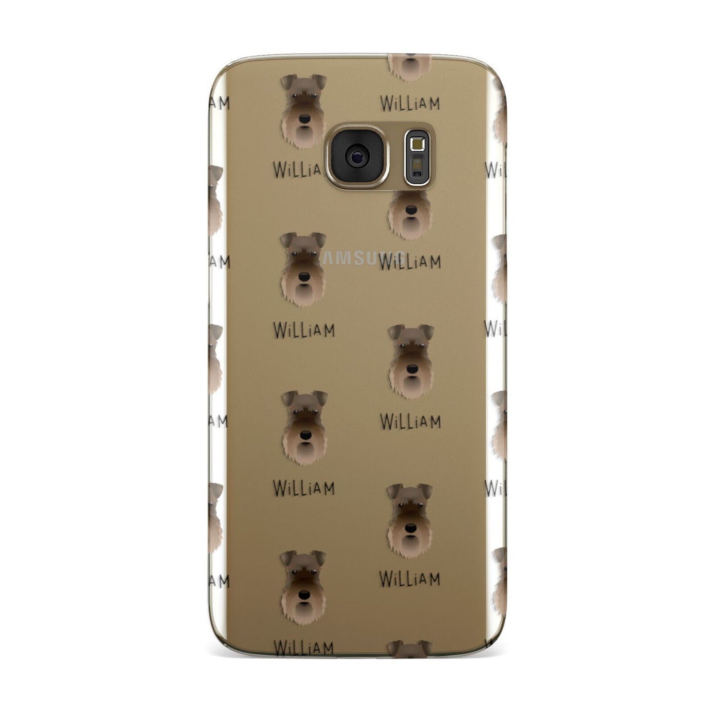 Schnauzer Icon with Name Samsung Galaxy Case