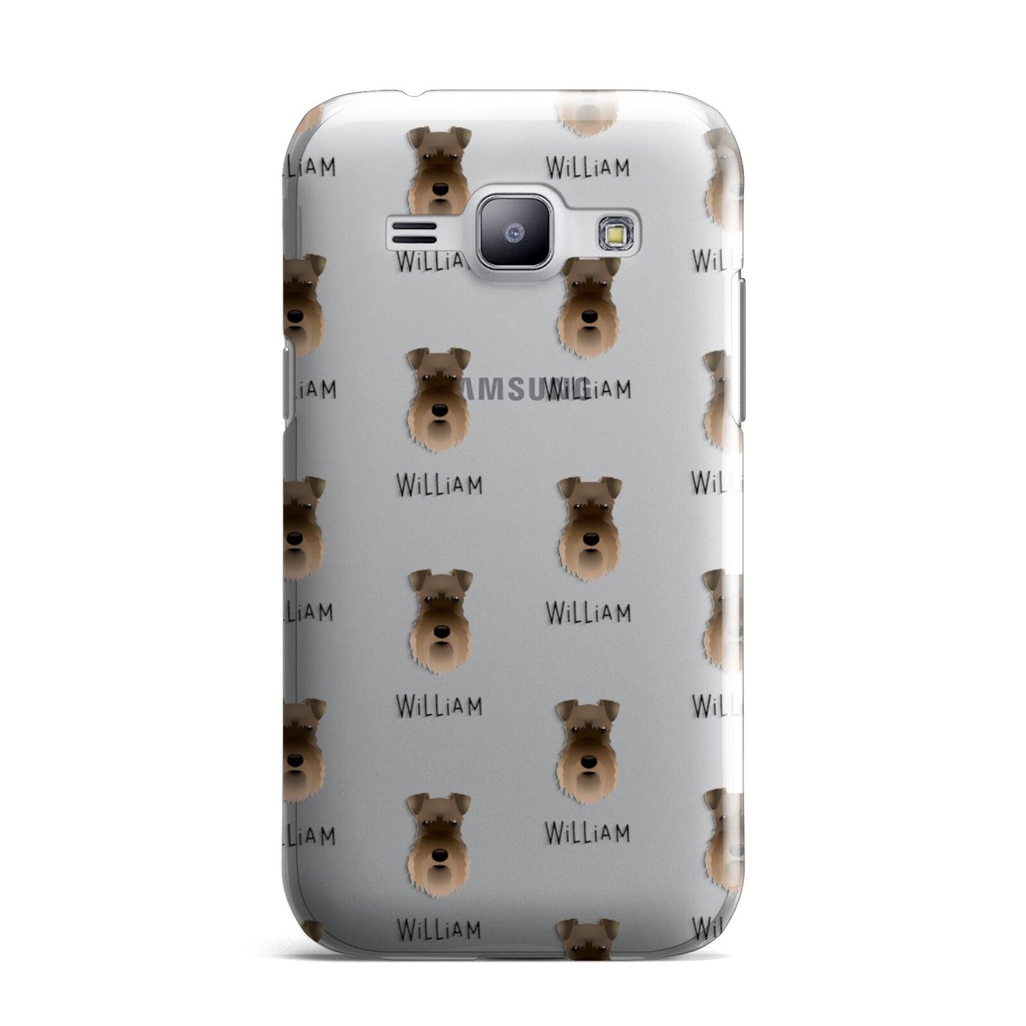 Schnauzer Icon with Name Samsung Galaxy J1 2015 Case