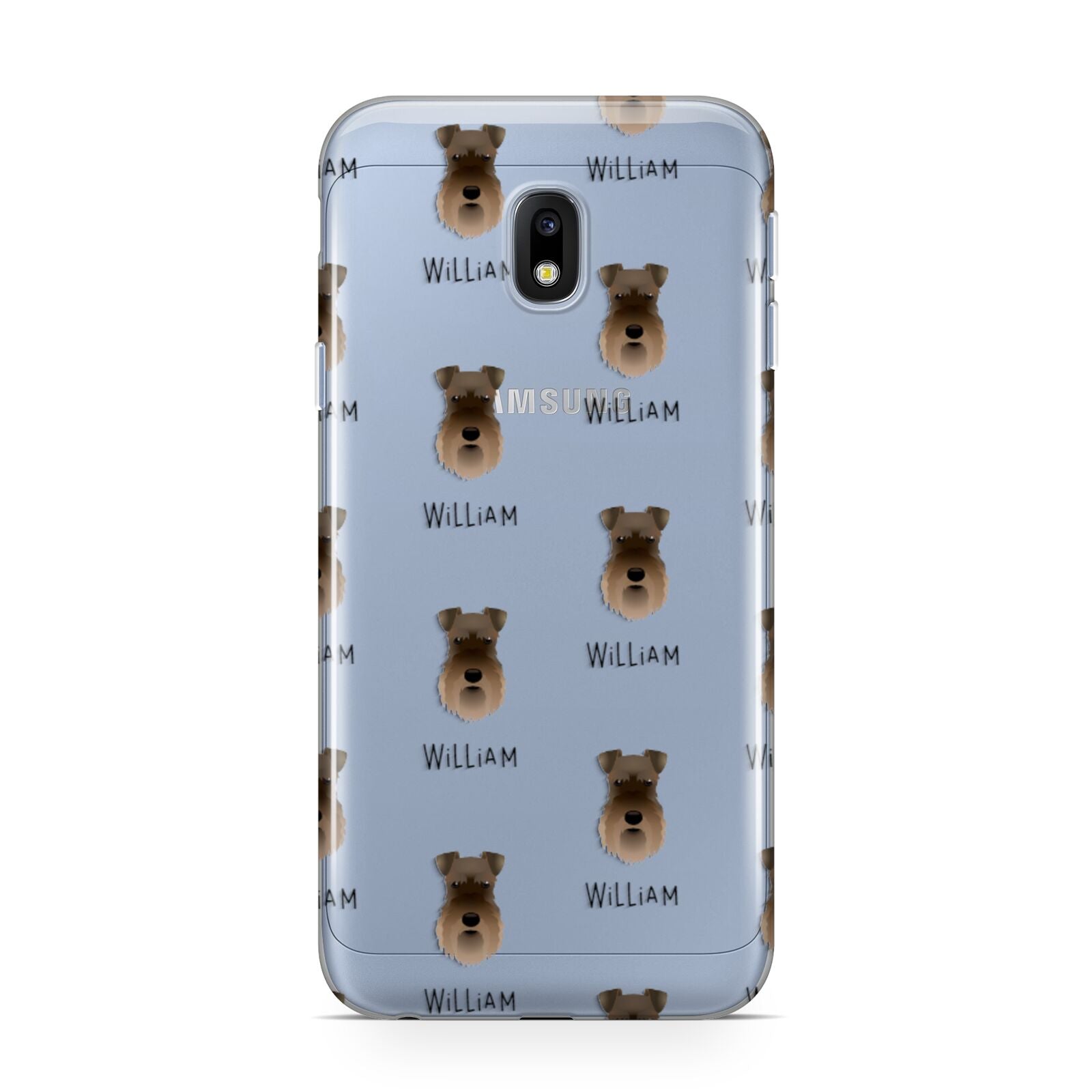 Schnauzer Icon with Name Samsung Galaxy J3 2017 Case