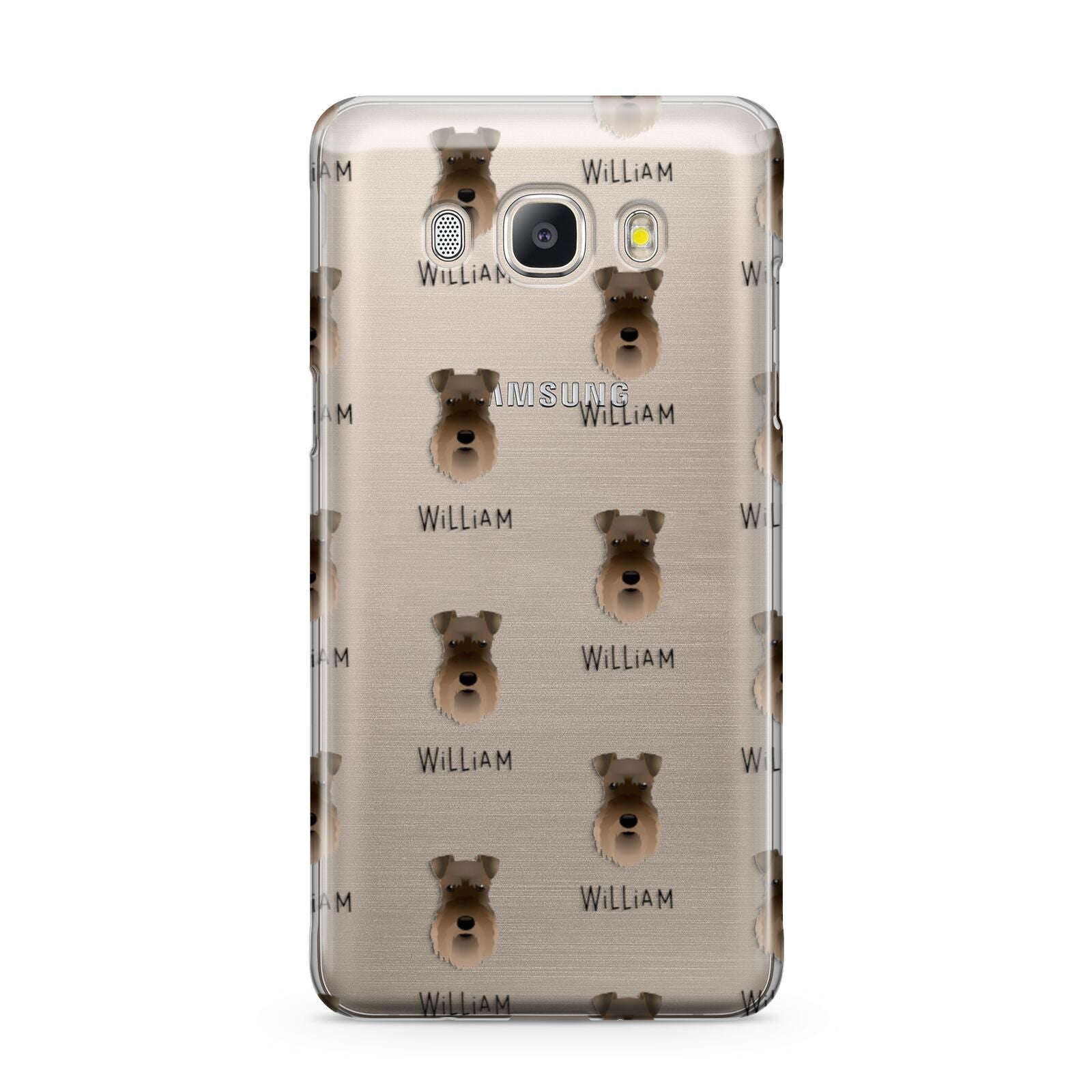 Schnauzer Icon with Name Samsung Galaxy J5 2016 Case