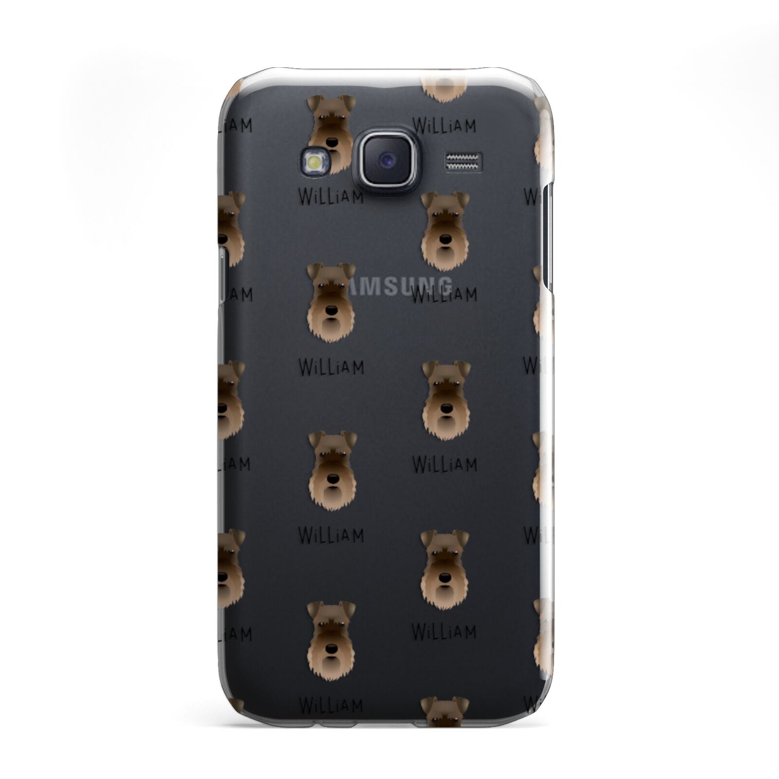 Schnauzer Icon with Name Samsung Galaxy J5 Case