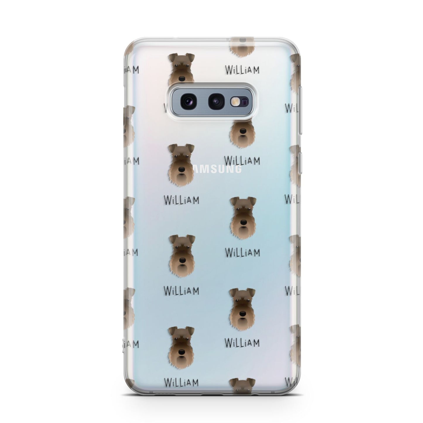 Schnauzer Icon with Name Samsung Galaxy S10E Case