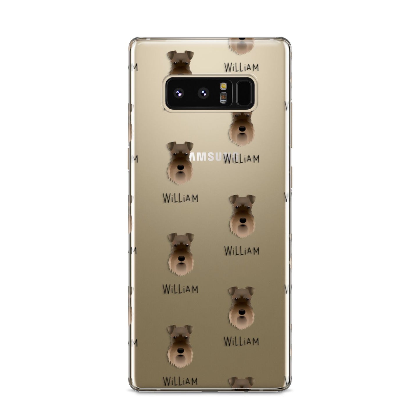 Schnauzer Icon with Name Samsung Galaxy S8 Case