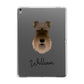 Schnauzer Personalised Apple iPad Grey Case