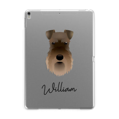 Schnauzer Personalised Apple iPad Silver Case