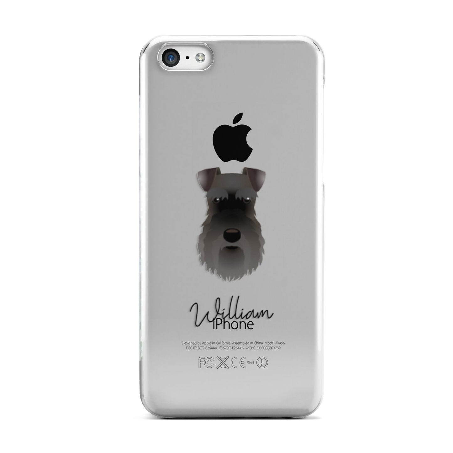 Schnauzer Personalised Apple iPhone 5c Case