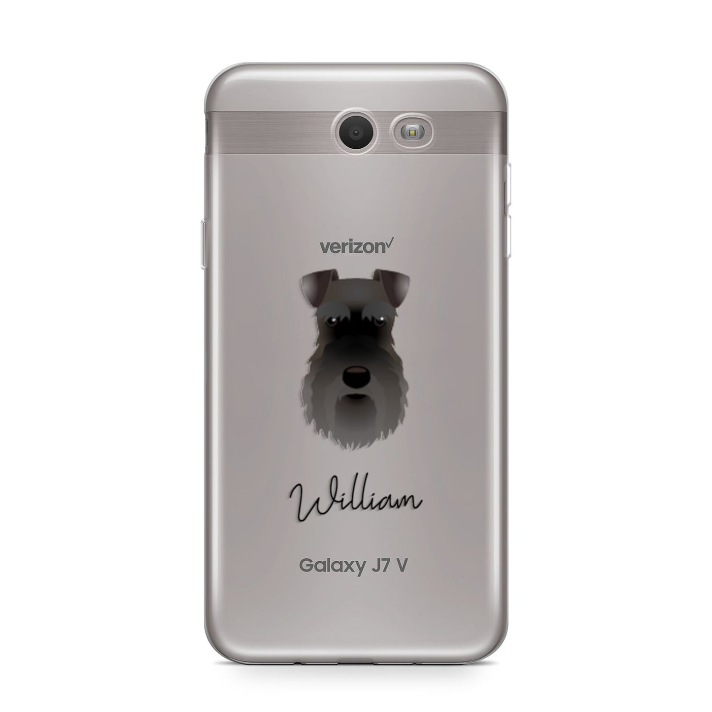 Schnauzer Personalised Samsung Galaxy J7 2017 Case