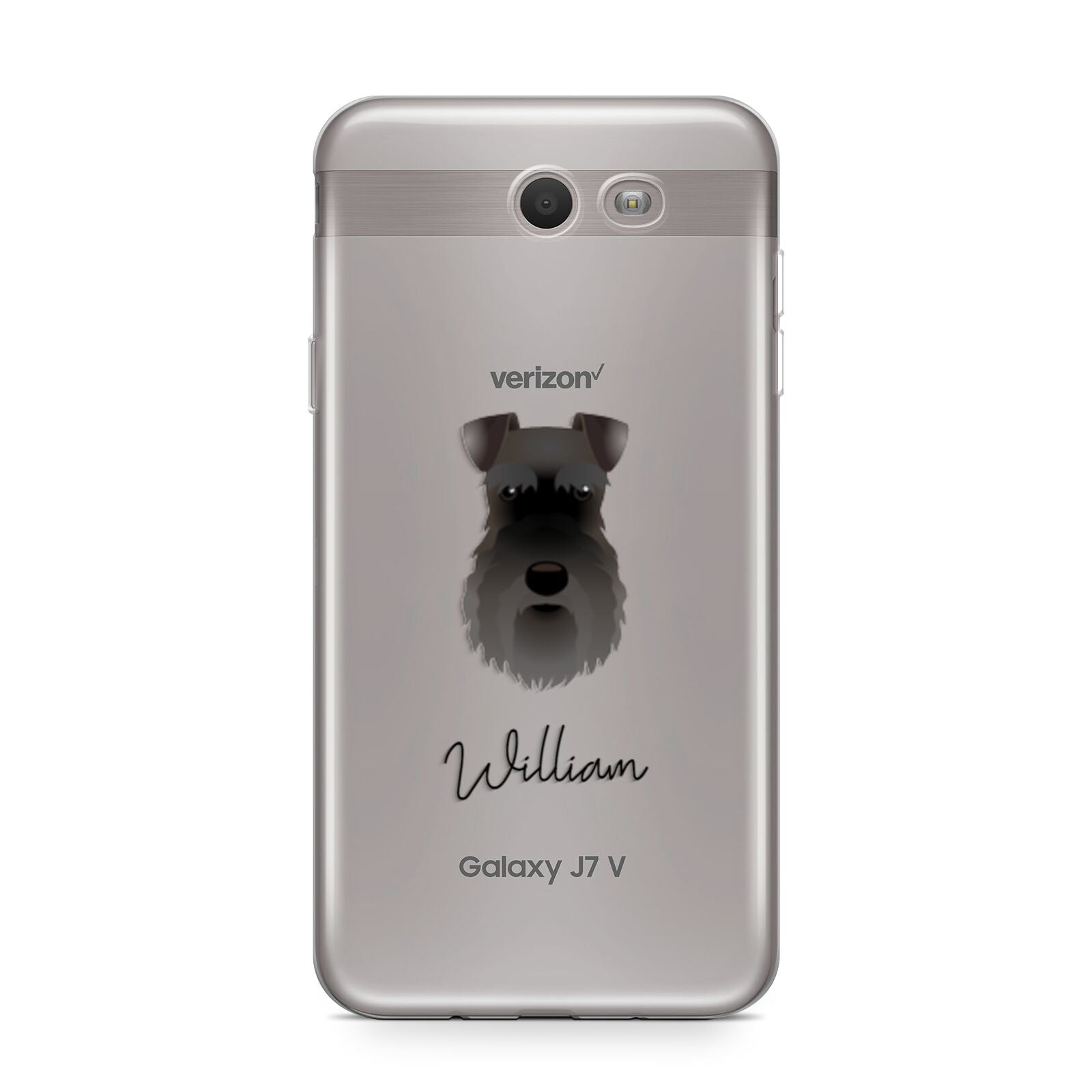 Schnauzer Personalised Samsung Galaxy J7 2017 Case