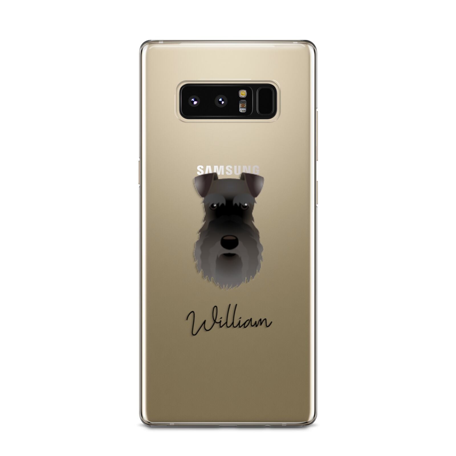 Schnauzer Personalised Samsung Galaxy Note 8 Case