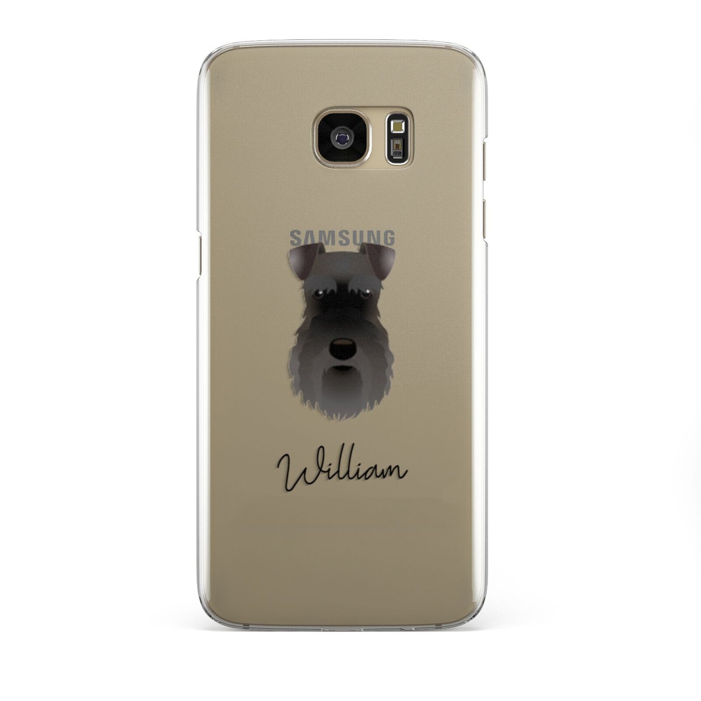 Schnauzer Personalised Samsung Galaxy S7 Edge Case