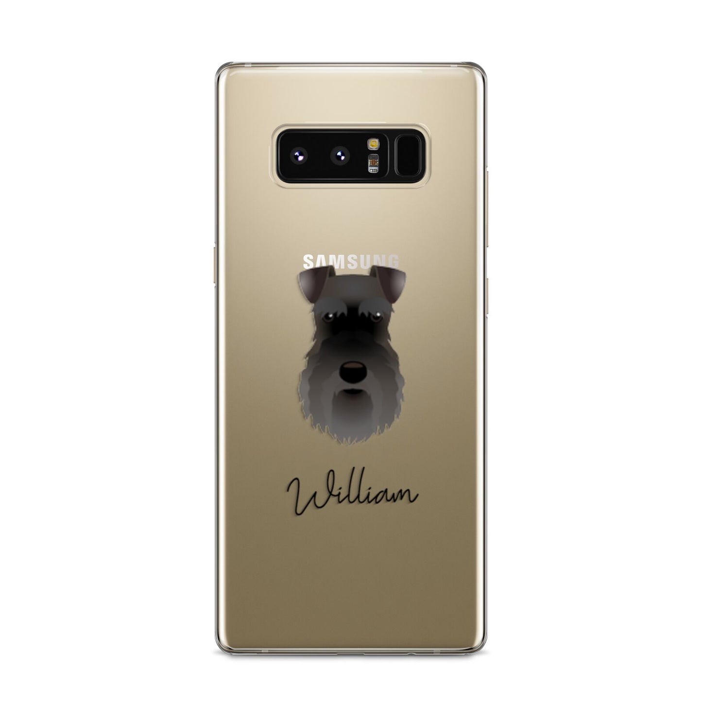 Schnauzer Personalised Samsung Galaxy S8 Case