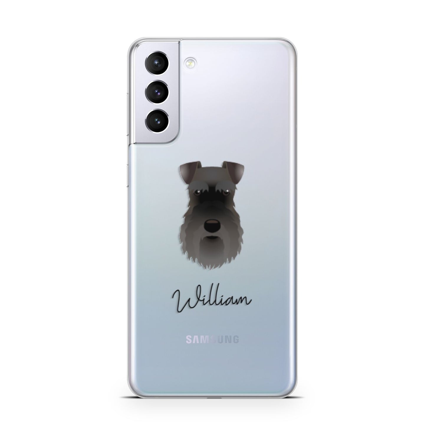 Schnauzer Personalised Samsung S21 Plus Phone Case