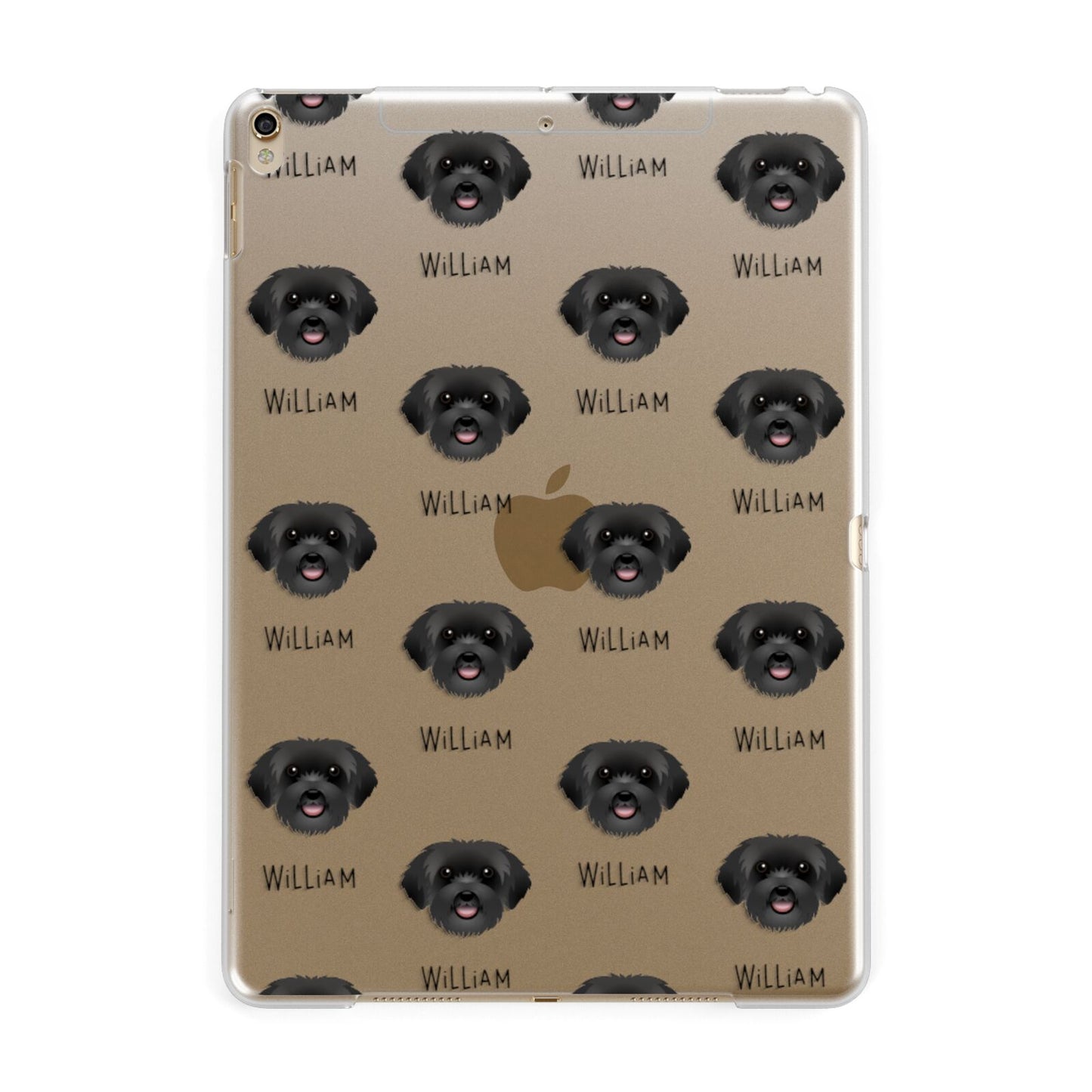 Schnoodle Icon with Name Apple iPad Gold Case