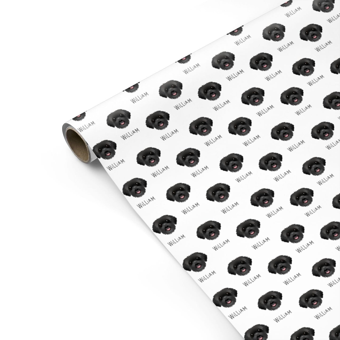 Schnoodle Icon with Name Personalised Gift Wrap