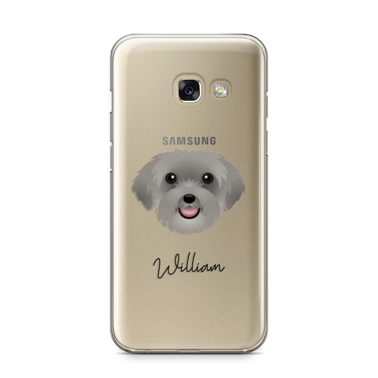 Schnoodle Personalised Samsung Galaxy A3 2017 Case on gold phone
