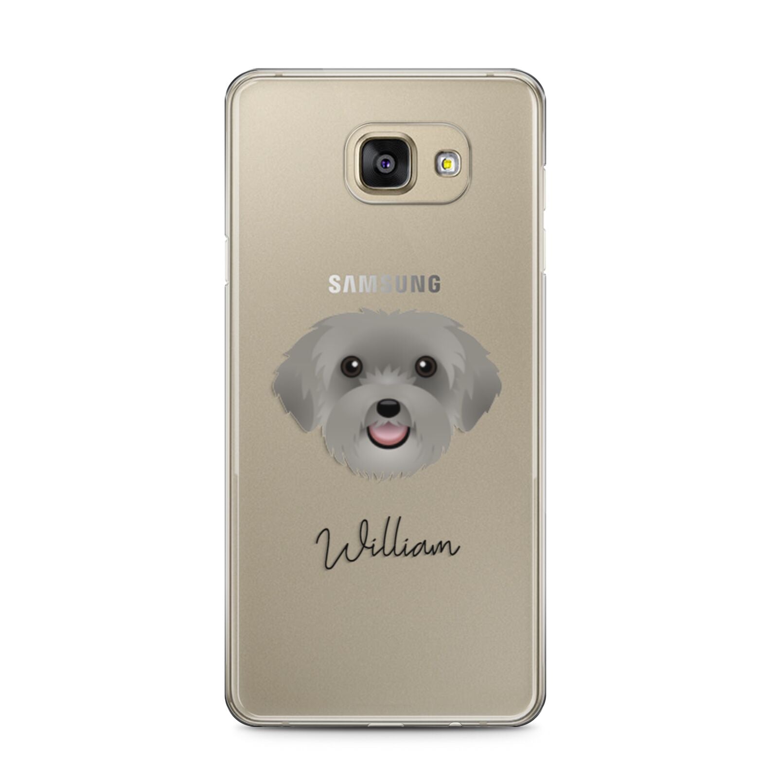Schnoodle Personalised Samsung Galaxy A5 2016 Case on gold phone
