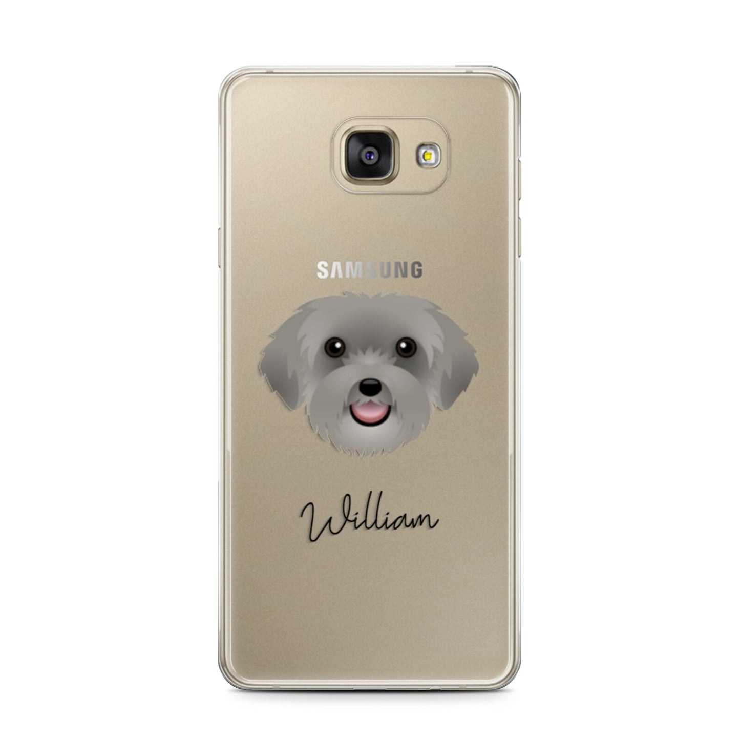 Schnoodle Personalised Samsung Galaxy A7 2016 Case on gold phone