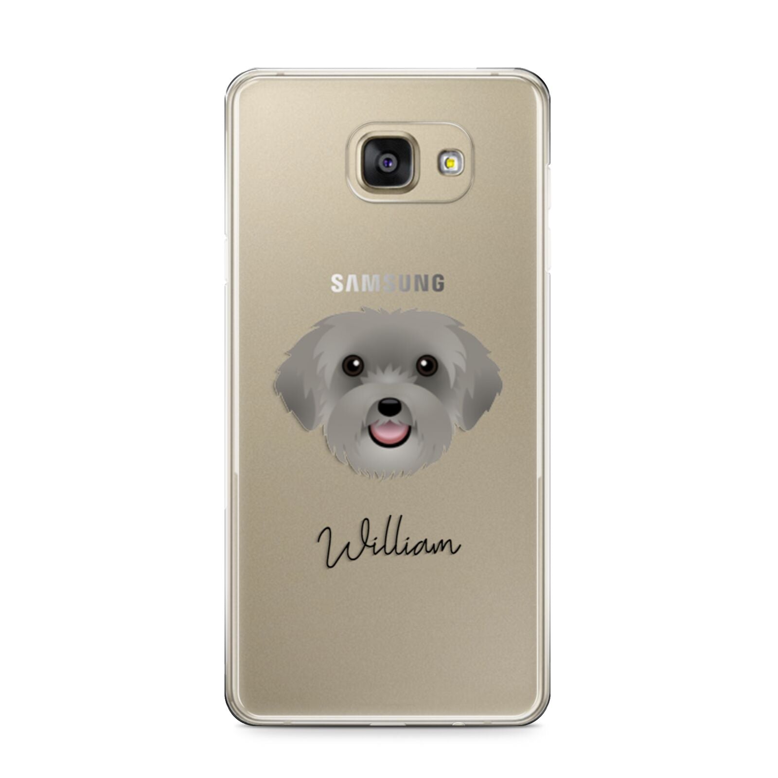 Schnoodle Personalised Samsung Galaxy A9 2016 Case on gold phone