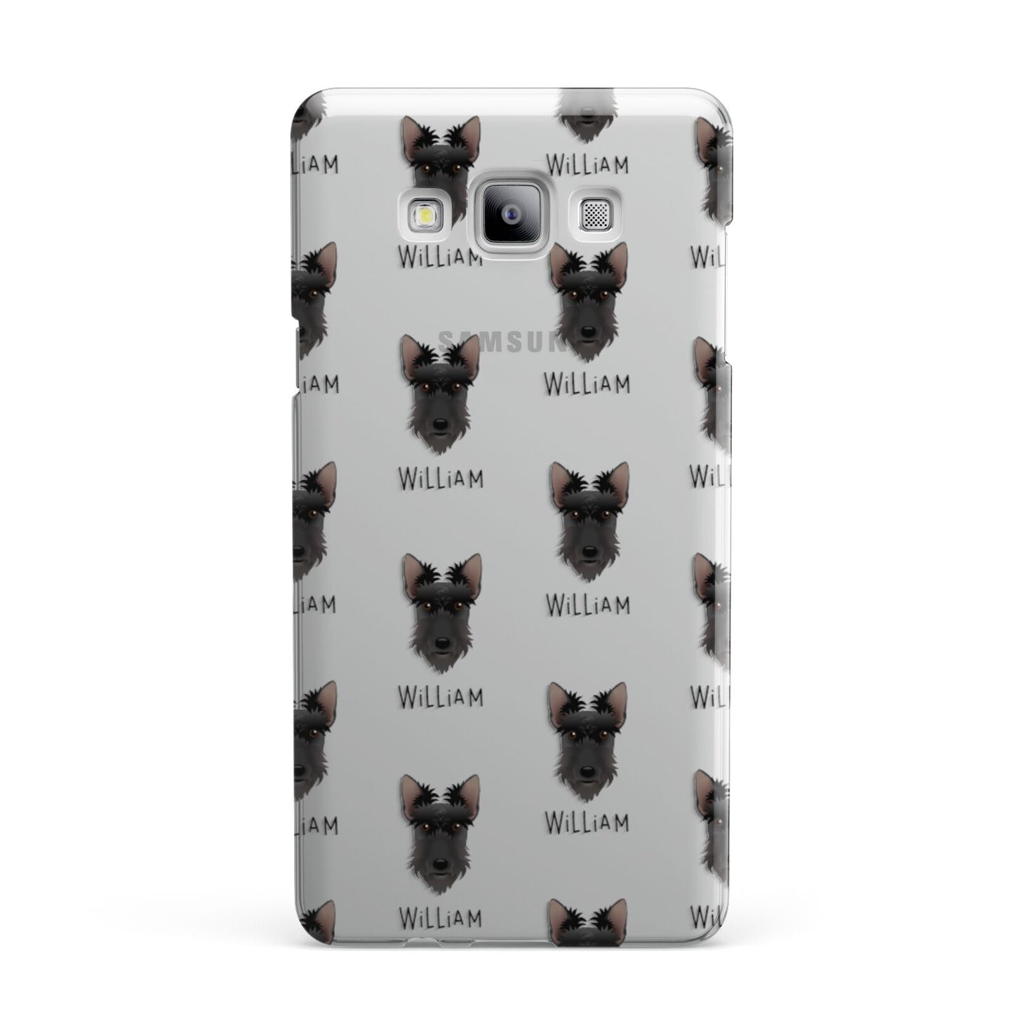 Scottish Terrier Icon with Name Samsung Galaxy A7 2015 Case