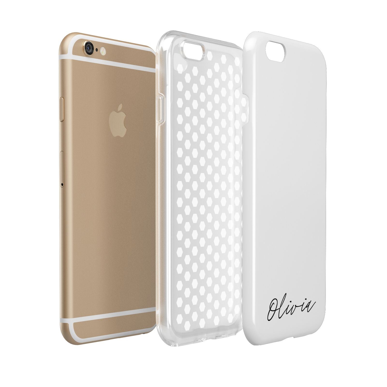 Scroll Text Name Apple iPhone 6 3D Tough Case Expanded view