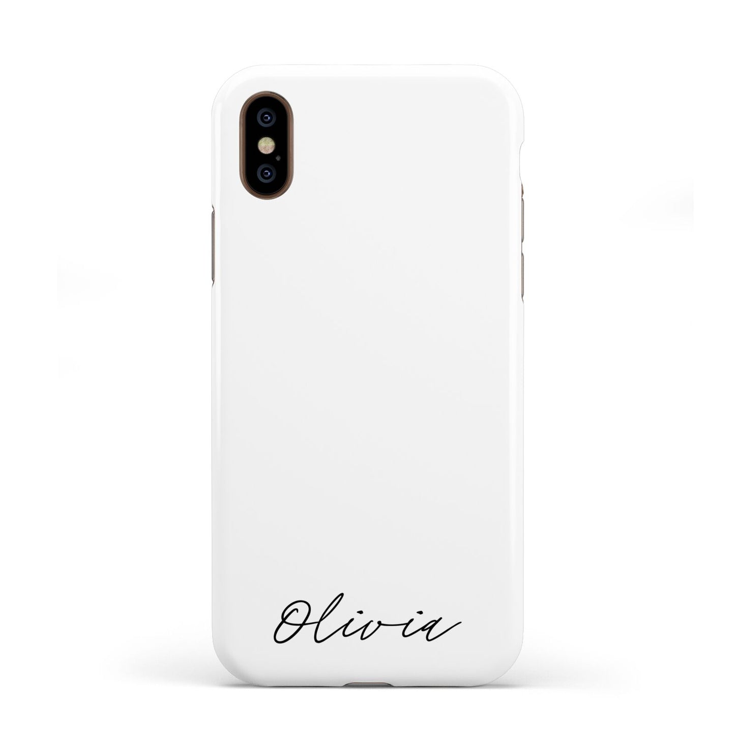 Scroll Text Name Apple iPhone XS 3D Tough