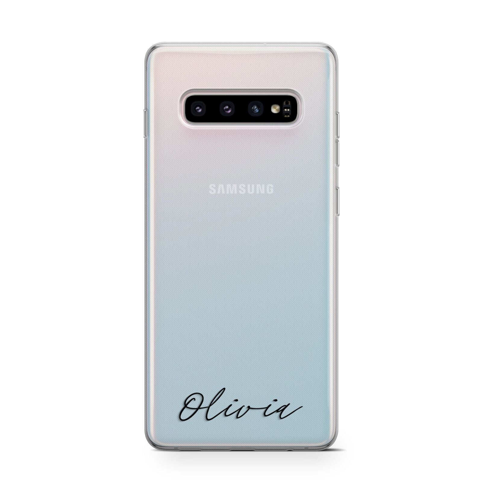 Scroll Text Name Samsung Galaxy S10 Case