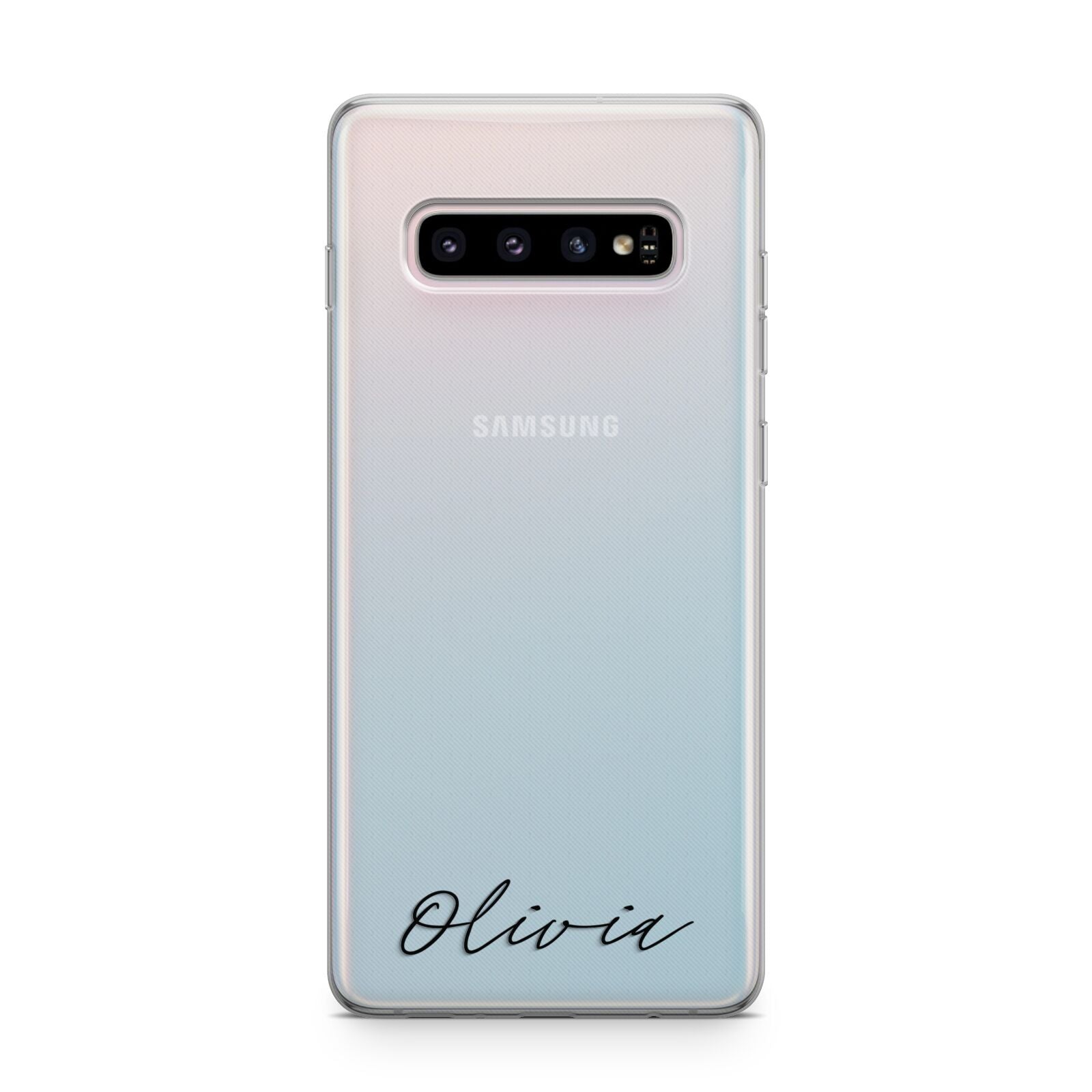 Scroll Text Name Samsung Galaxy S10 Plus Case