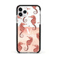 Sea Horse Personalised Apple iPhone 11 Pro in Silver with Black Impact Case