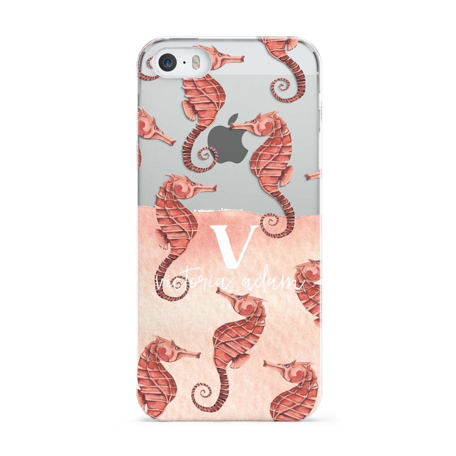 Sea Horse Personalised Apple iPhone 5 Case