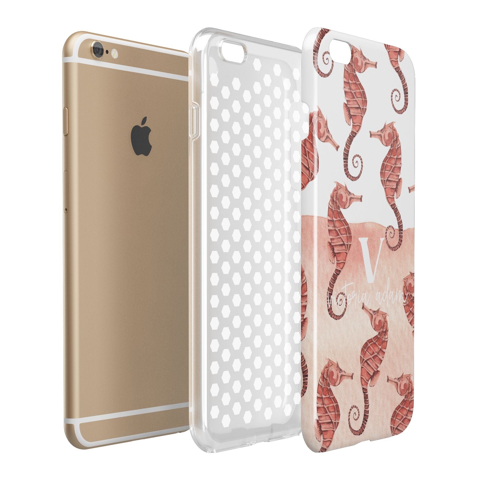 Sea Horse Personalised Apple iPhone 6 Plus 3D Tough Case Expand Detail Image