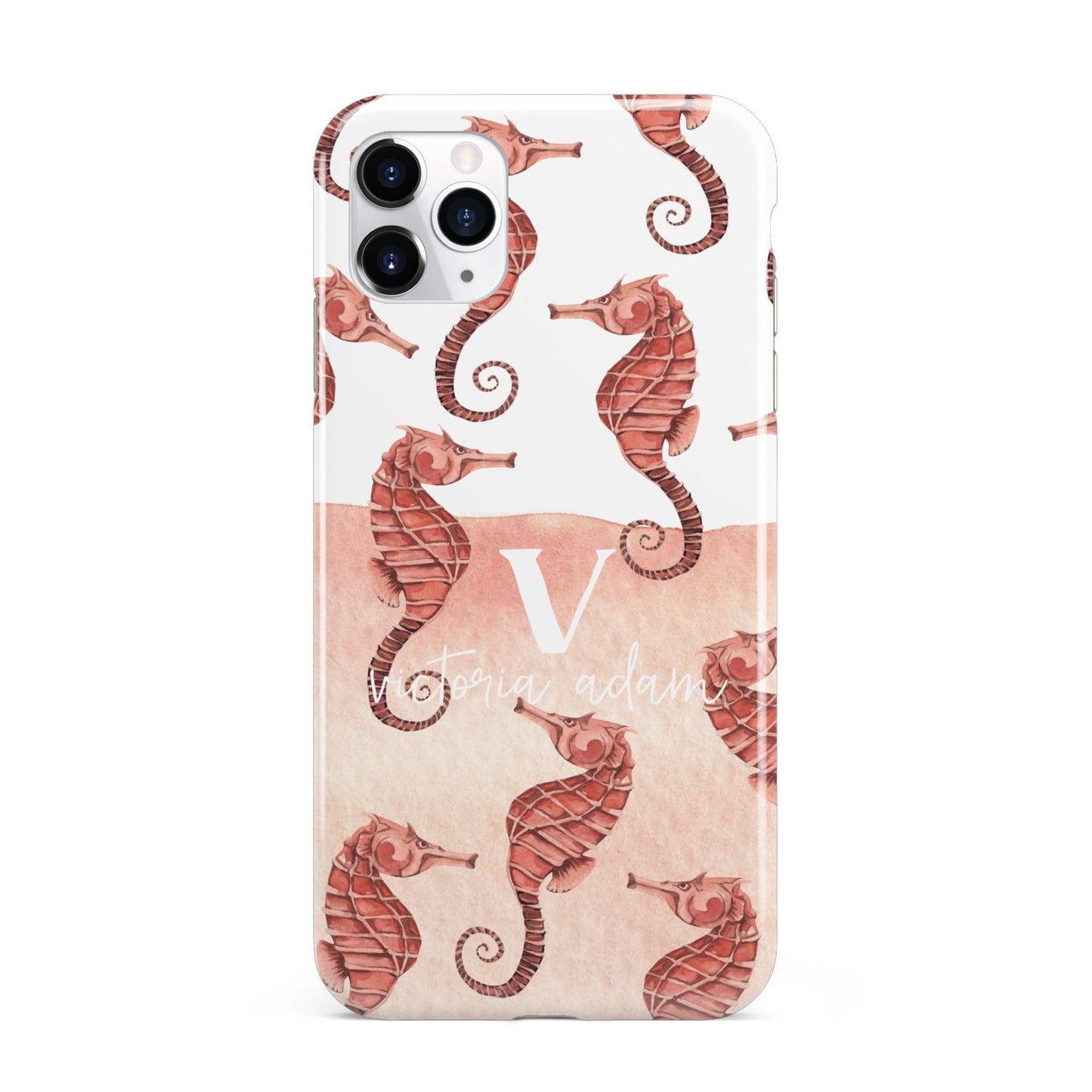 Sea Horse Personalised iPhone 11 Pro Max 3D Tough Case