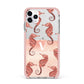 Sea Horse Personalised iPhone 11 Pro Max Impact Pink Edge Case