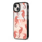 Sea Horse Personalised iPhone 13 Black Impact Case Side Angle on Silver phone