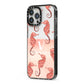 Sea Horse Personalised iPhone 13 Pro Max Black Impact Case Side Angle on Silver phone