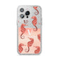 Sea Horse Personalised iPhone 14 Pro Max Glitter Tough Case Silver