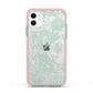 Sea Mermaid Apple iPhone 11 in White with Pink Impact Case