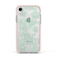 Sea Mermaid Apple iPhone XR Impact Case Pink Edge on Silver Phone