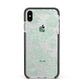 Sea Mermaid Apple iPhone Xs Max Impact Case Black Edge on Silver Phone