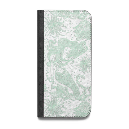 Sea Mermaid Vegan Leather Flip iPhone Case