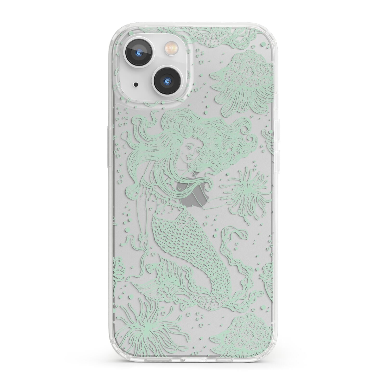 Sea Mermaid iPhone 13 Clear Bumper Case