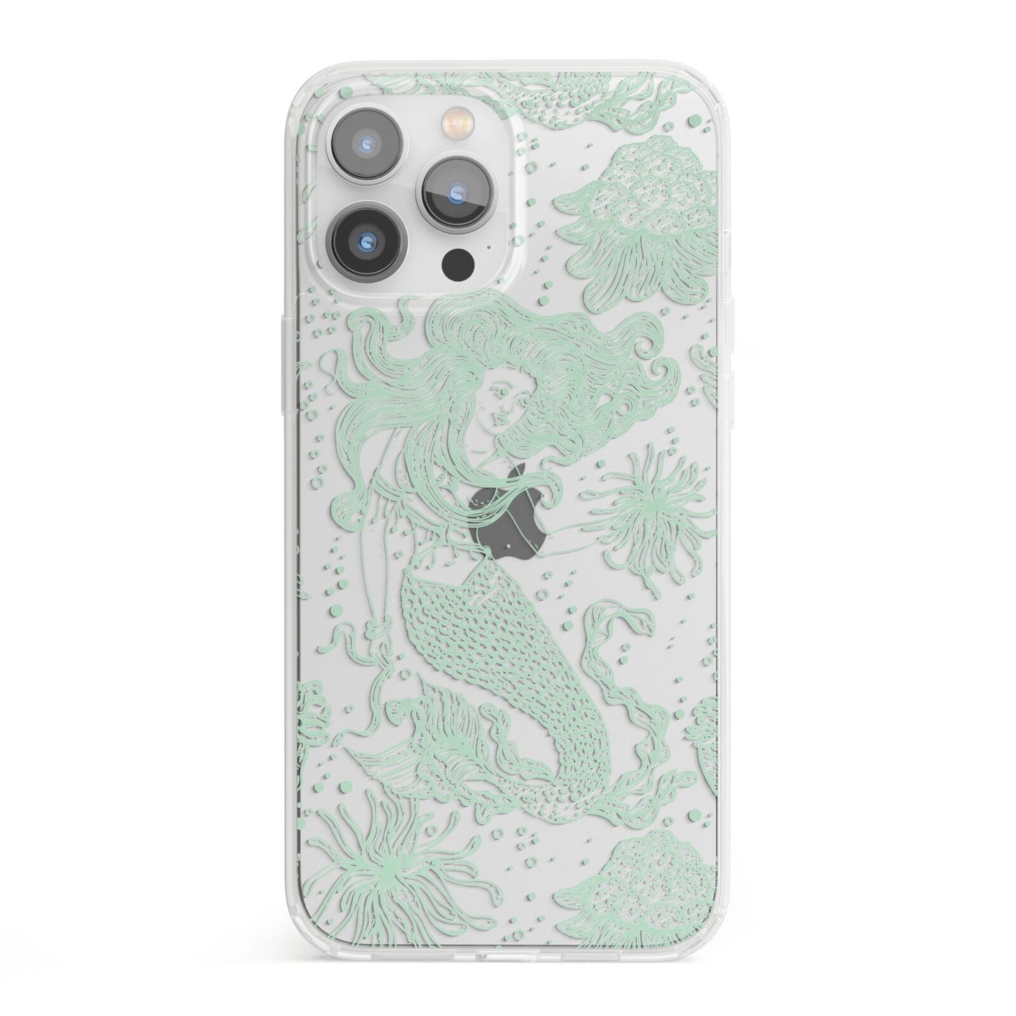 Sea Mermaid iPhone 13 Pro Max Clear Bumper Case