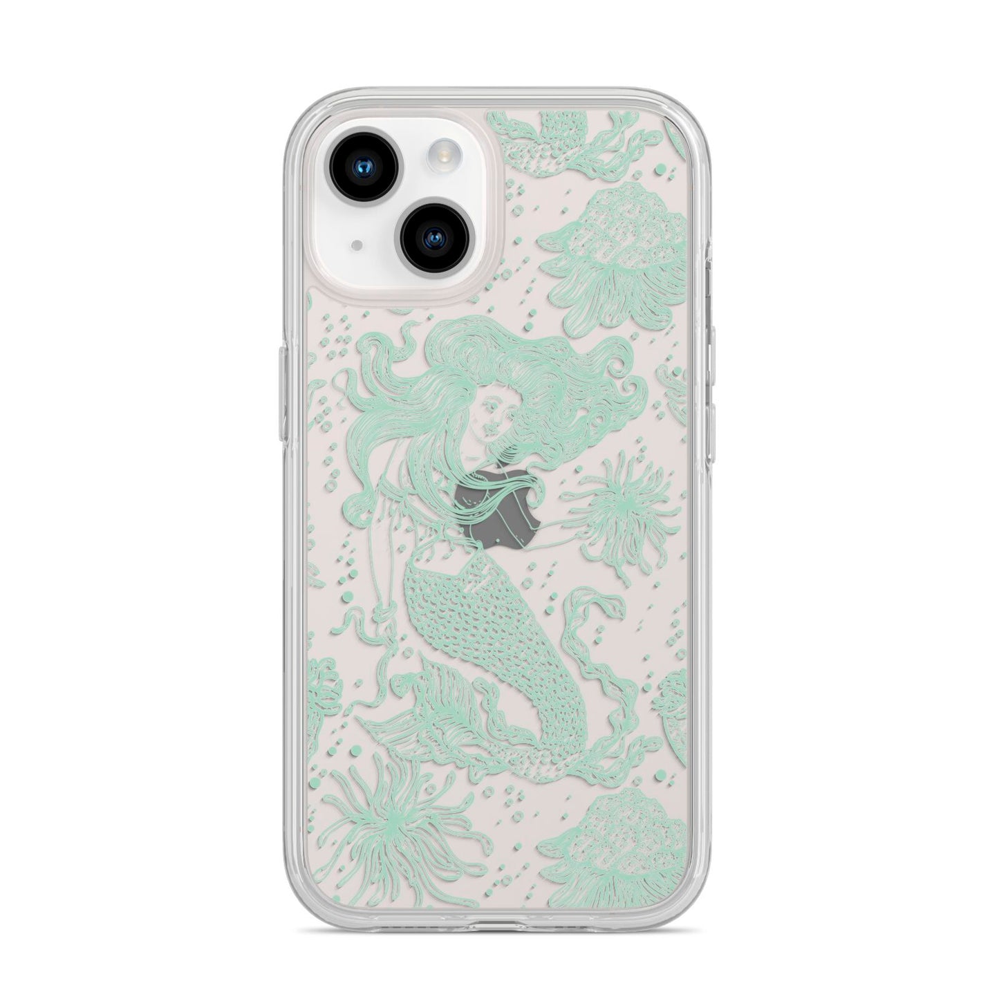 Sea Mermaid iPhone 14 Clear Tough Case Starlight